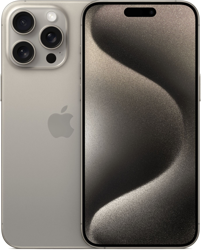 iPhone 15 Pro Max 256Гб (1sim + eSIM / 85%) Натуральный титан - Б/У ★★★★☆