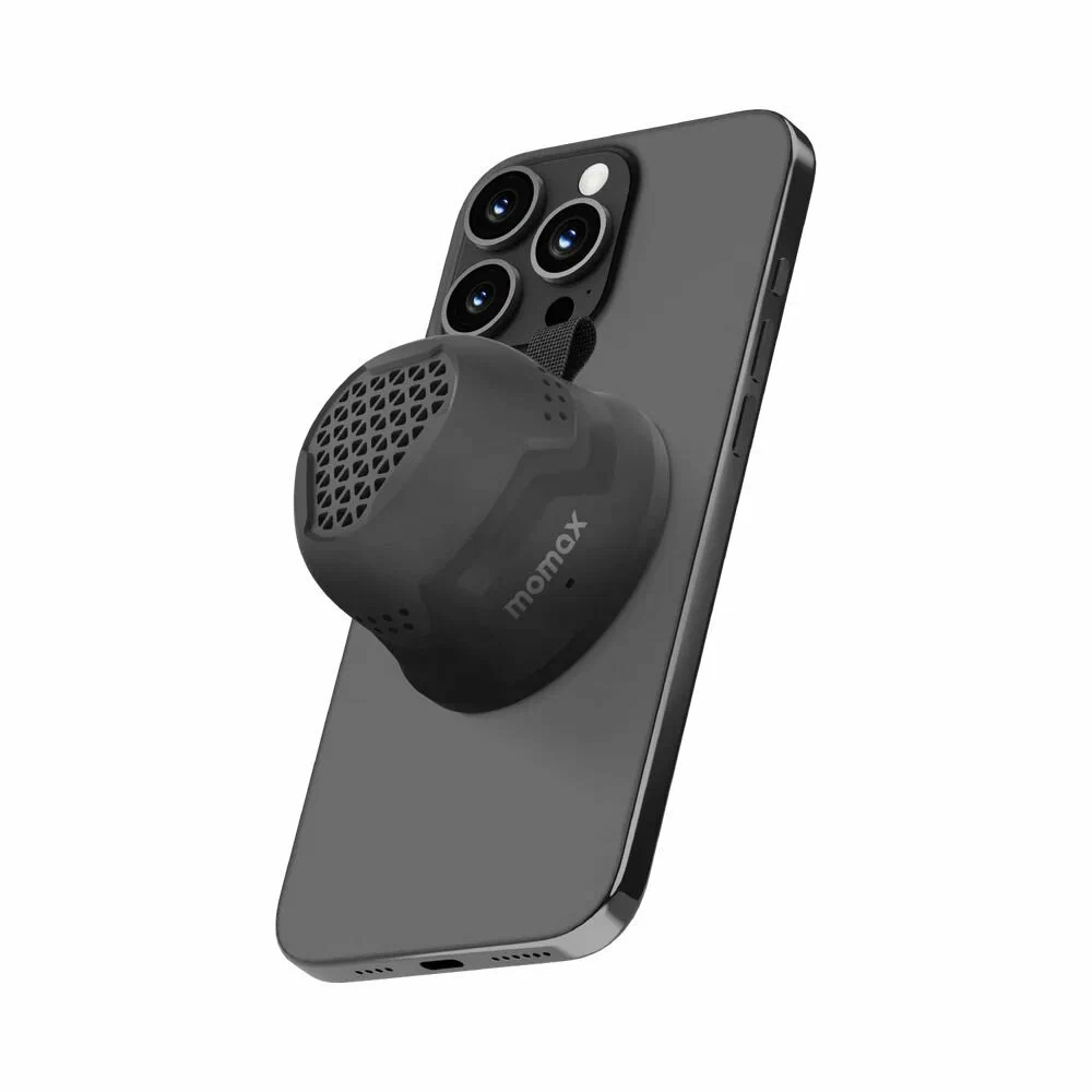 Акустическая система MOMAX 1-Vibe Go Magnetic Wireless Outdoor, Черный в 