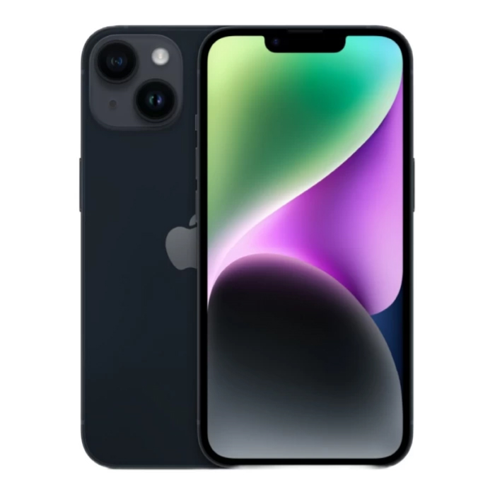 iPhone 14 128Гб (1sim + eSIM / 76%) Темная ночь - Б/У ★★★★☆