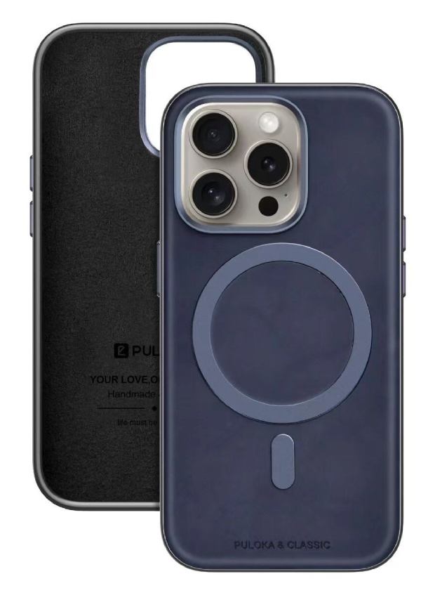 Чехол PULOKA Cover Classic 302 Mag Safe для iPhone 15 Pro, Фиолетовый