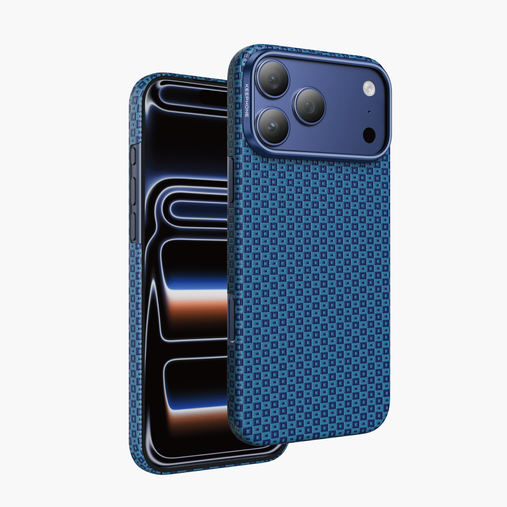 Чехол Keephone Kevlar Ankora MagSafe Case для iPhone 17 Pro Max, Синий