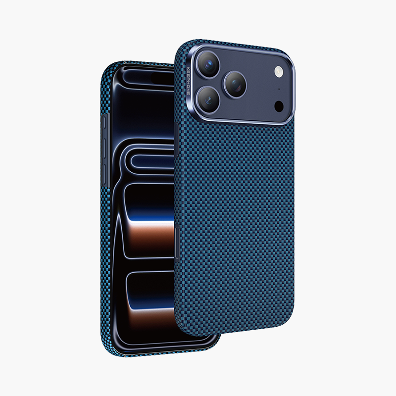 Чехол Keephone Kevlar Norra MagSafe для iPhone 17 Pro, Синий