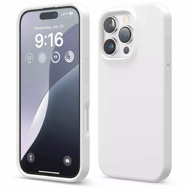 Чехол под оригинал для iPhone 16 Pro Max, Белый