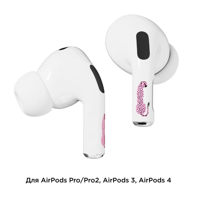 Наклейки "vlp" Easy Art для AirPods Pro/Pro2, pink cheetah