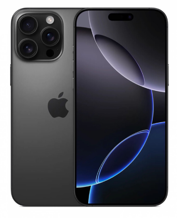 iPhone 16 Pro Max 256Гб (1 sim + eSIM / 100%) Черный титан - Б/У  ★★★★☆