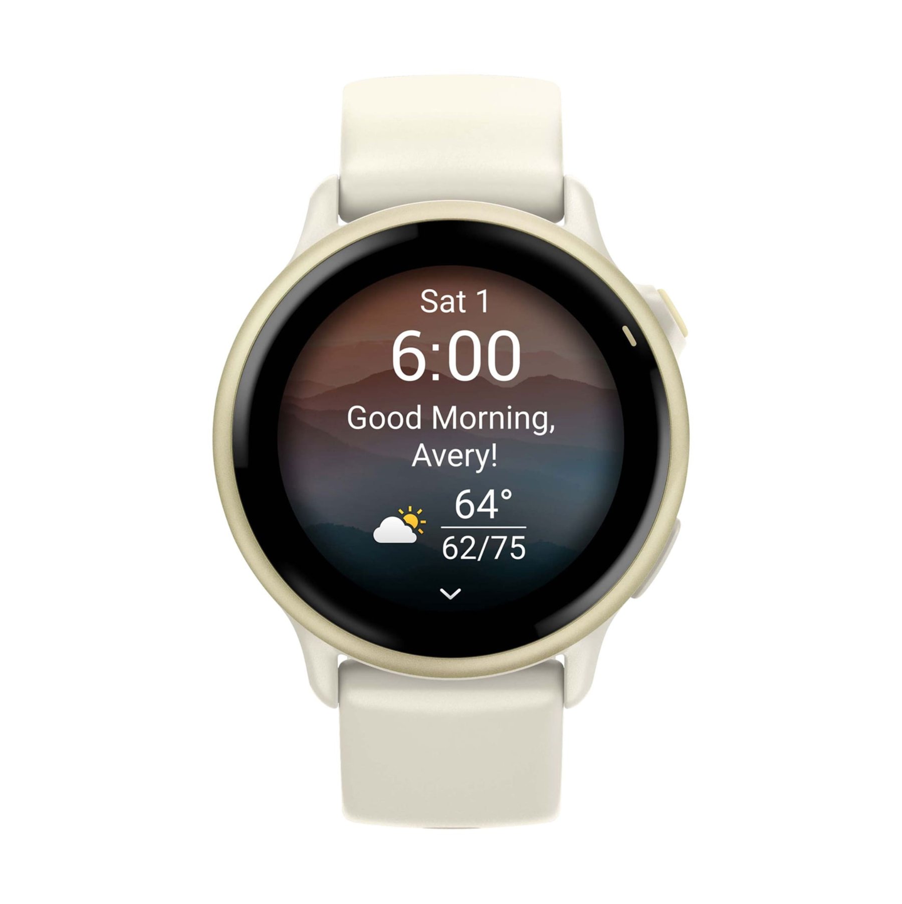 Умные часы Garmin Vivoactive 6 Lunar Gold with Bone Silicone