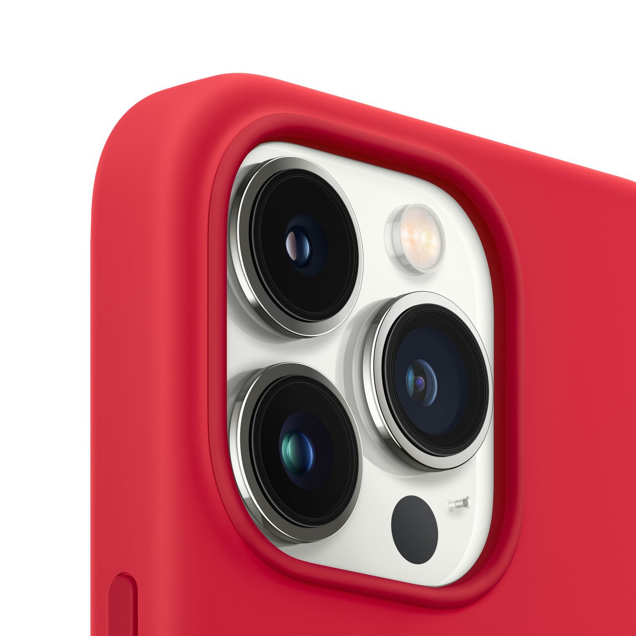 Чехол Apple Силикон MagSafe для Apple iPhone 13 Pro Max, Красный