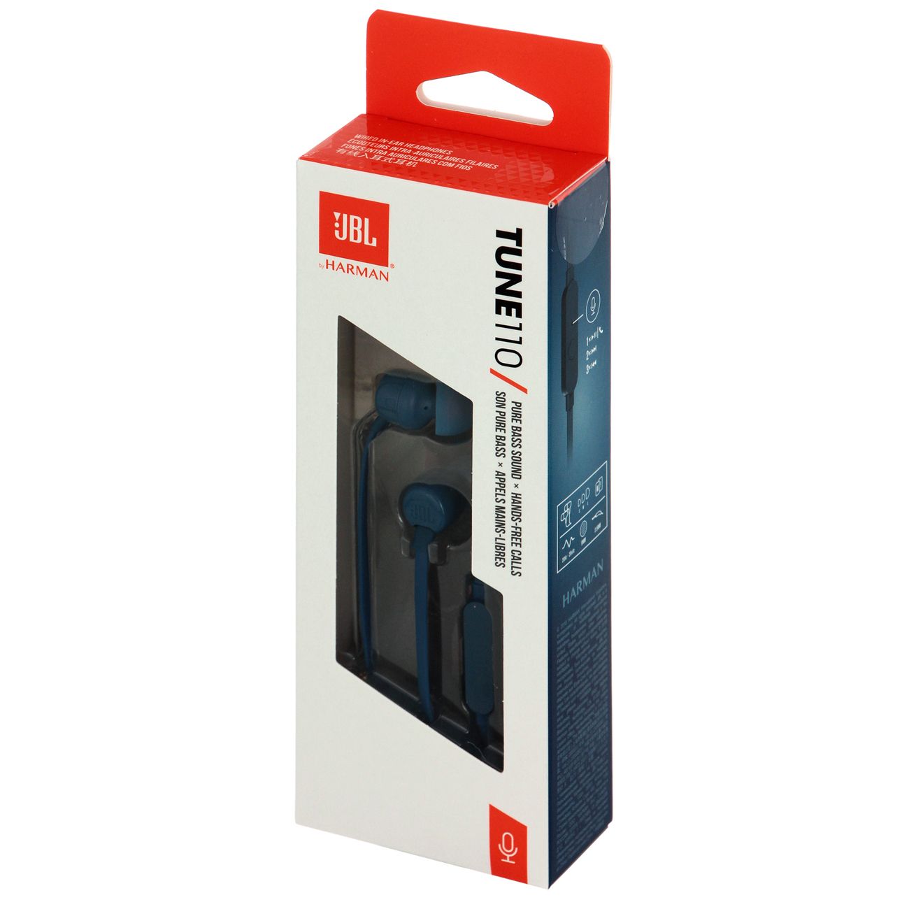 Наушники с микрофоном JBL Tune 110 Blue