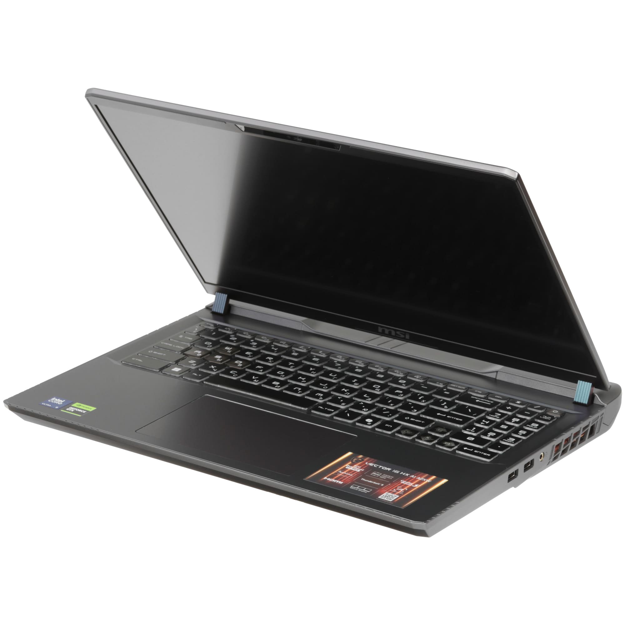 Ноутбук MSI Vector 16 HX AI A2XWHG Core Ultra 9 275HX/32ГБ/1Тб SSD/RTX 5090 24Гб/16" QHD+ 240Гц/DOS/Серый (9S7-15M352-619)