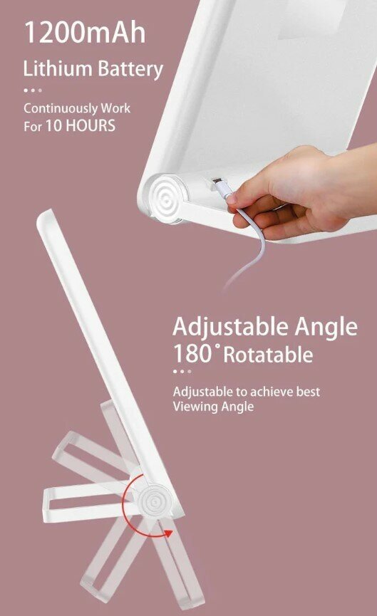 Зеркало для макияжа Xiaomi BOMIDI R1 Белое в 