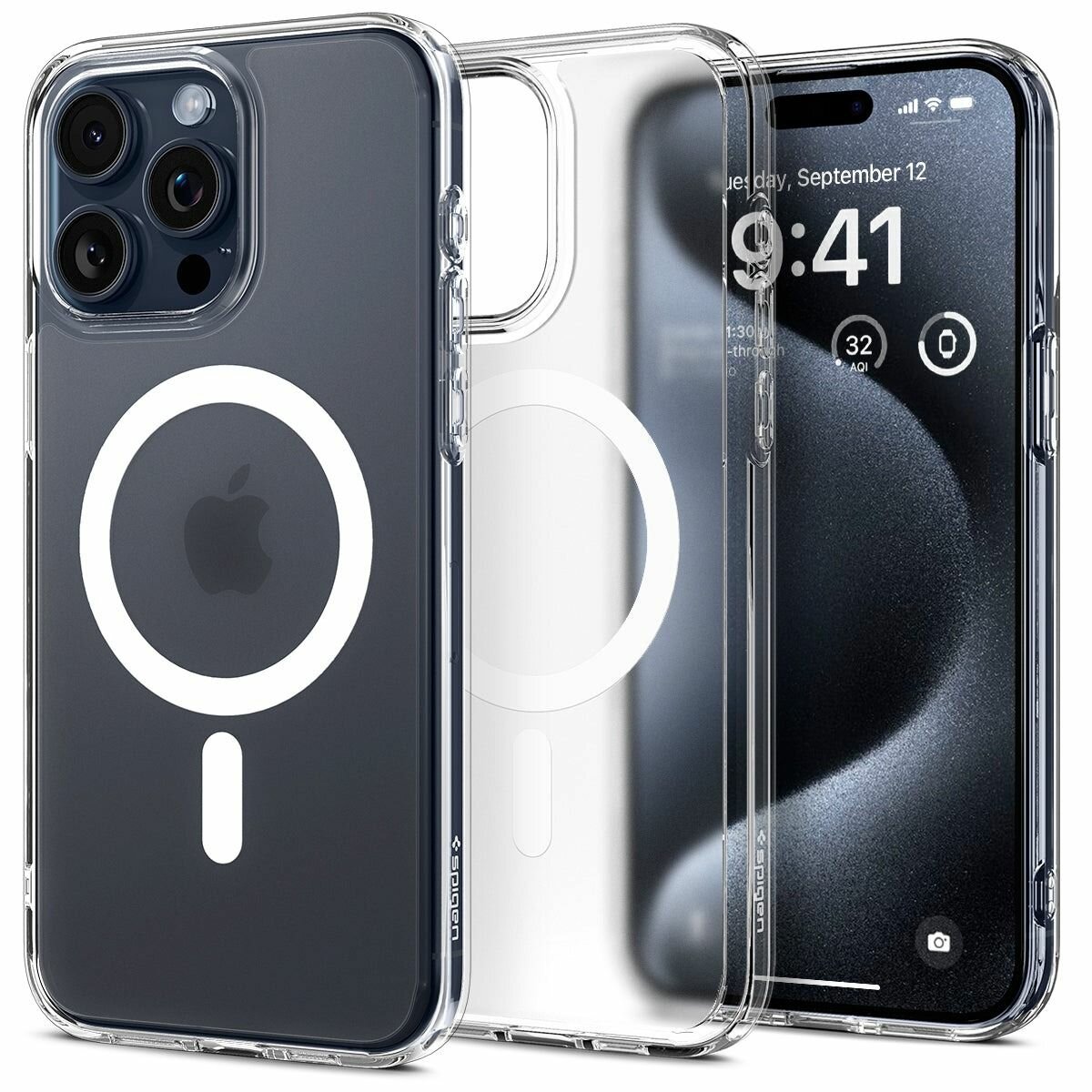 Чехол Spigen MagSafe Акрил для Apple iPhone 15 Pro Max, Прозрачный