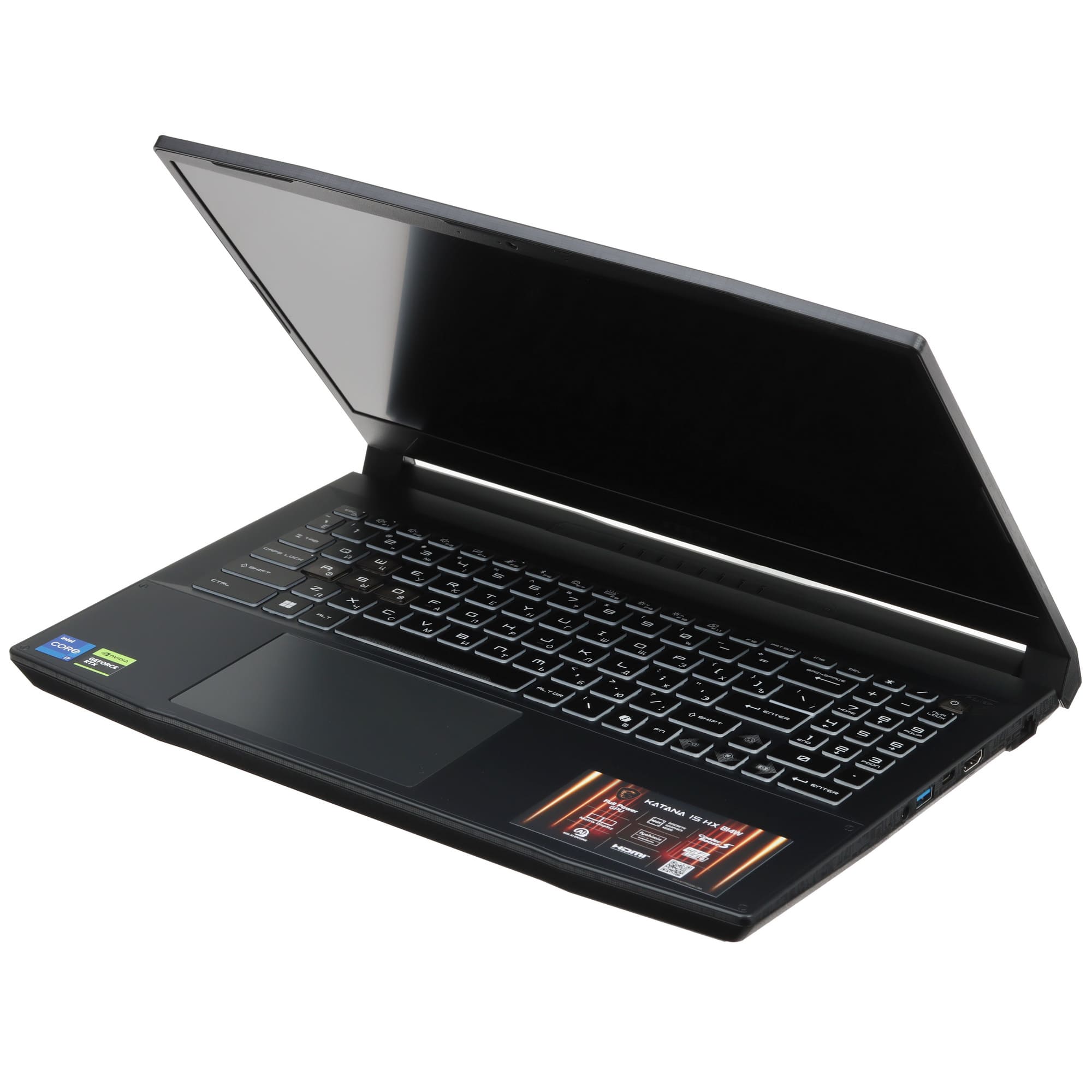 Ноутбук MSI MSI Katana 15 B14WEK-001US Core i7-14650HX/16Гб/512Гб SSD/RTX 5050/15.6" 144Гц/Черный (5HXB14001)