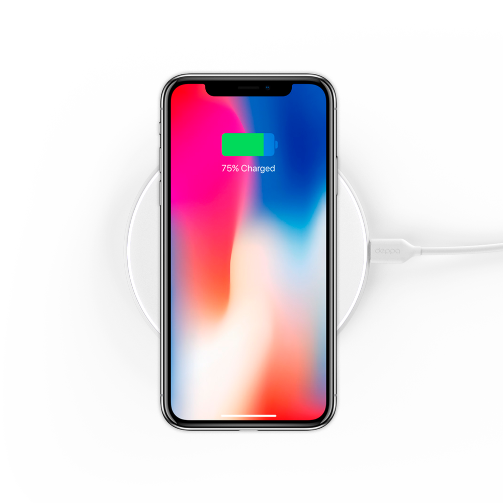 Deppa Qi Fast Charger, 10W, Белый