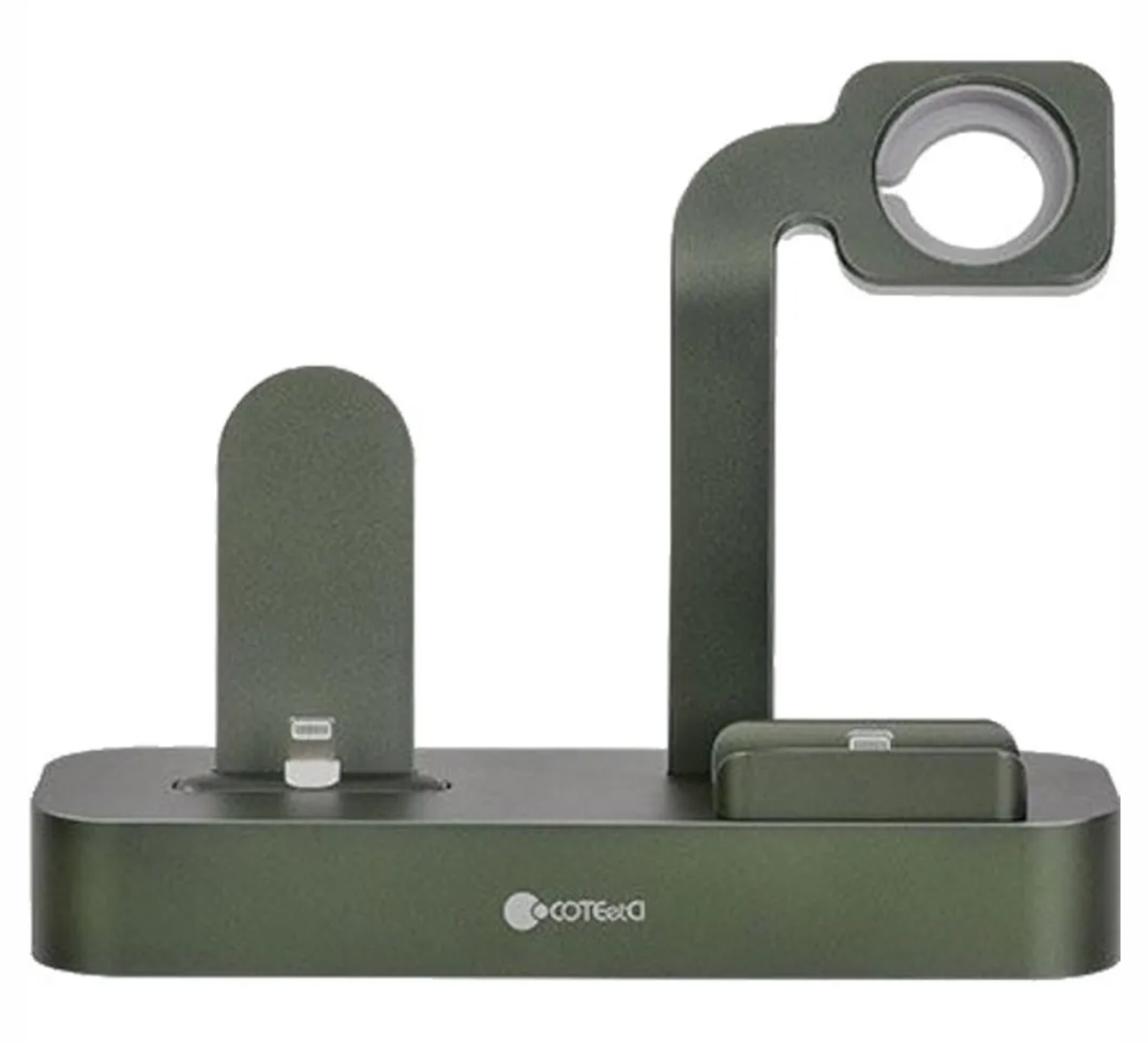 Док-станция CoteetCI 3 in 1 Multifunction Charging Stand для iPhone/Watch/AirPods Green